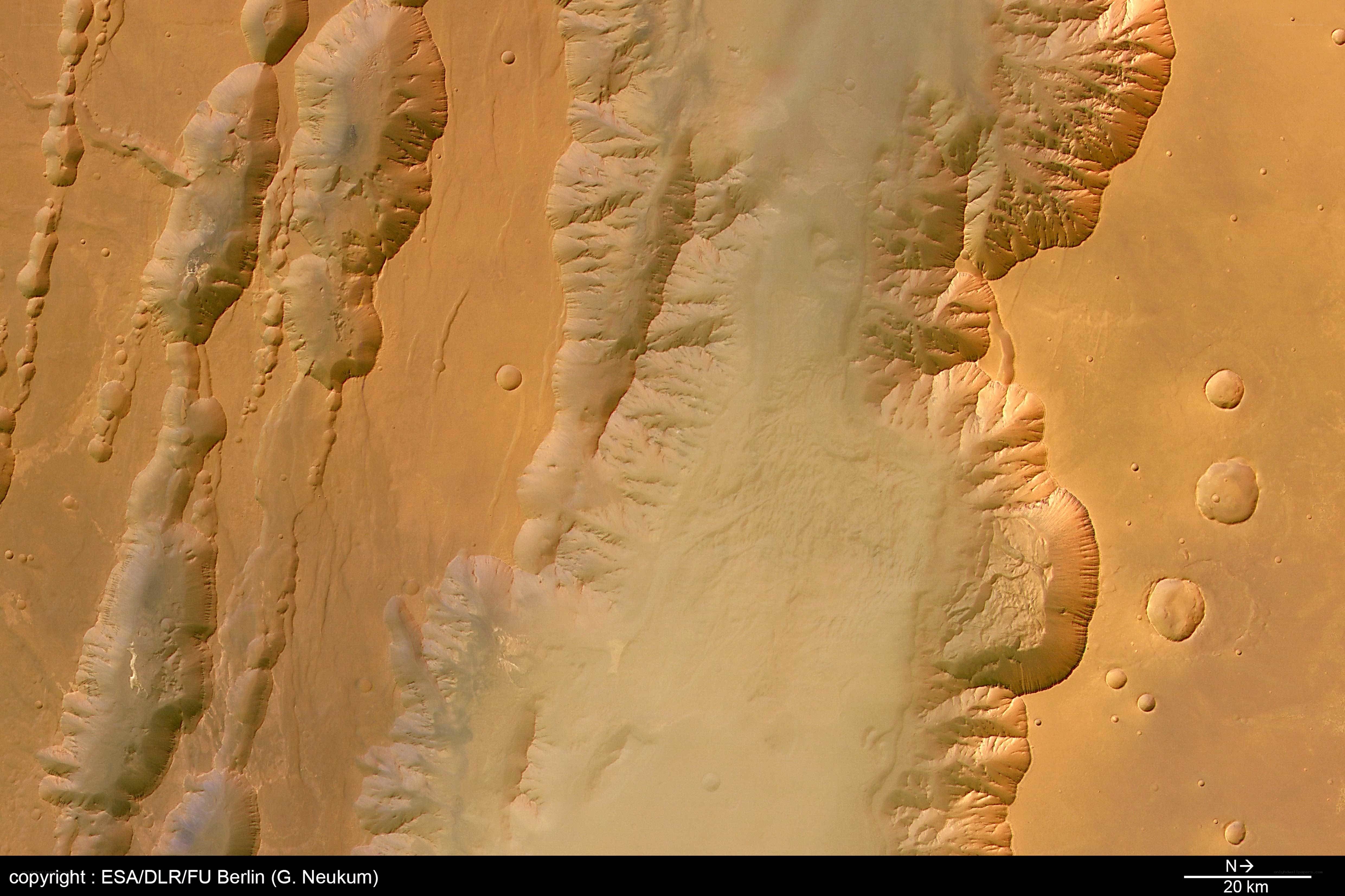 Mars surface topography