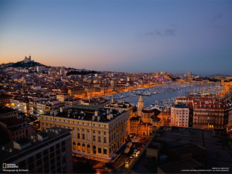 Marseille at dusk