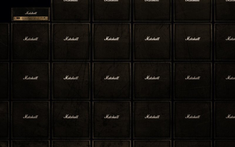 Marshall Amplifier Stack — Black, Dramatic