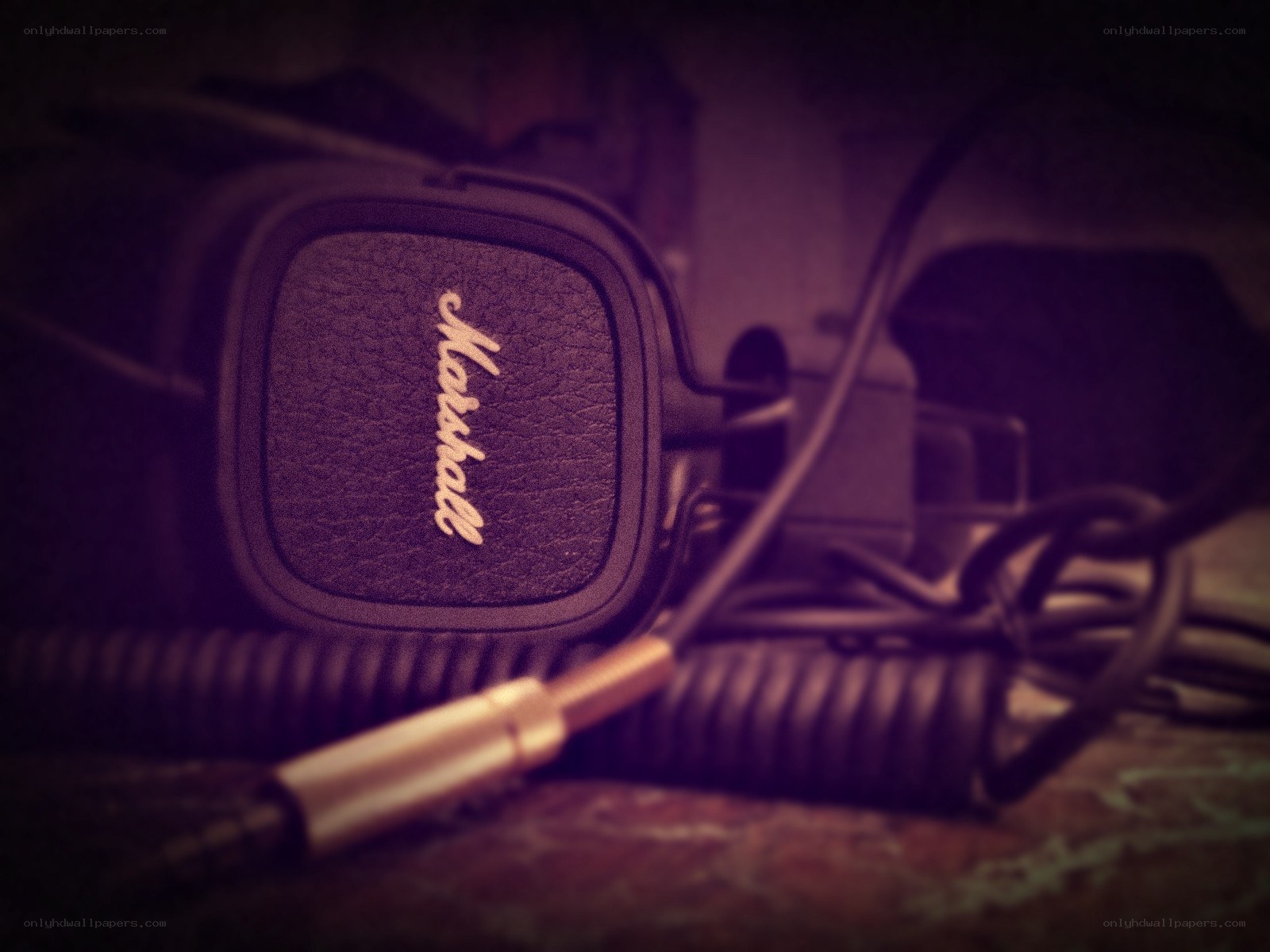 Marshall headphones on a surface