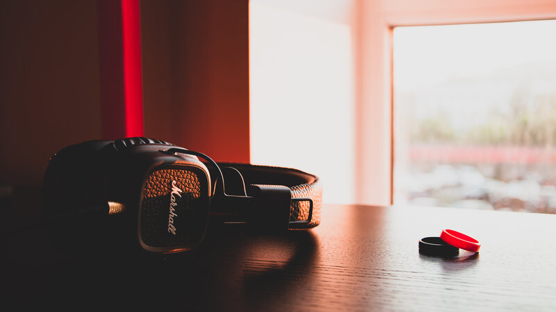 Marshall Headphones on Table