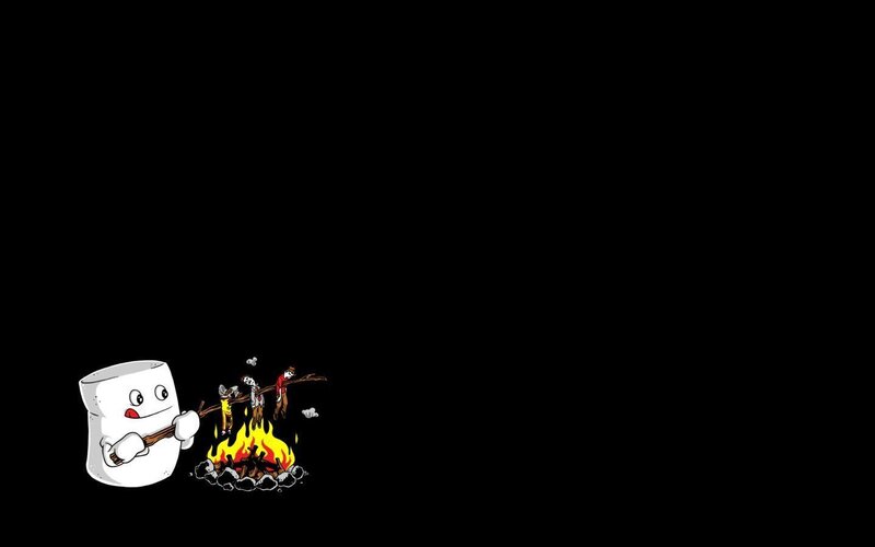 Marshmallow Roasting Zombies — Black