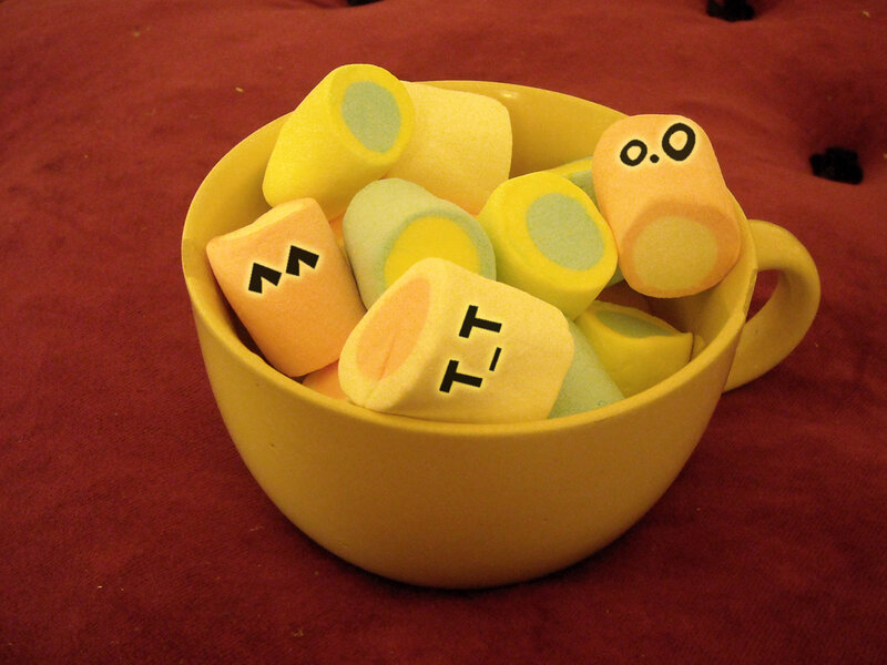 marshmallows in a cup