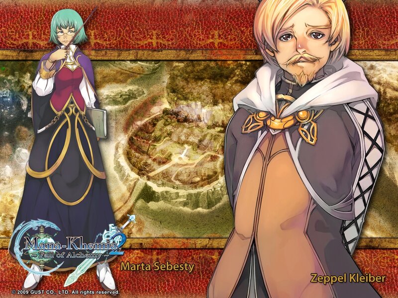 Marta and Zeppel from Mana-Khemia