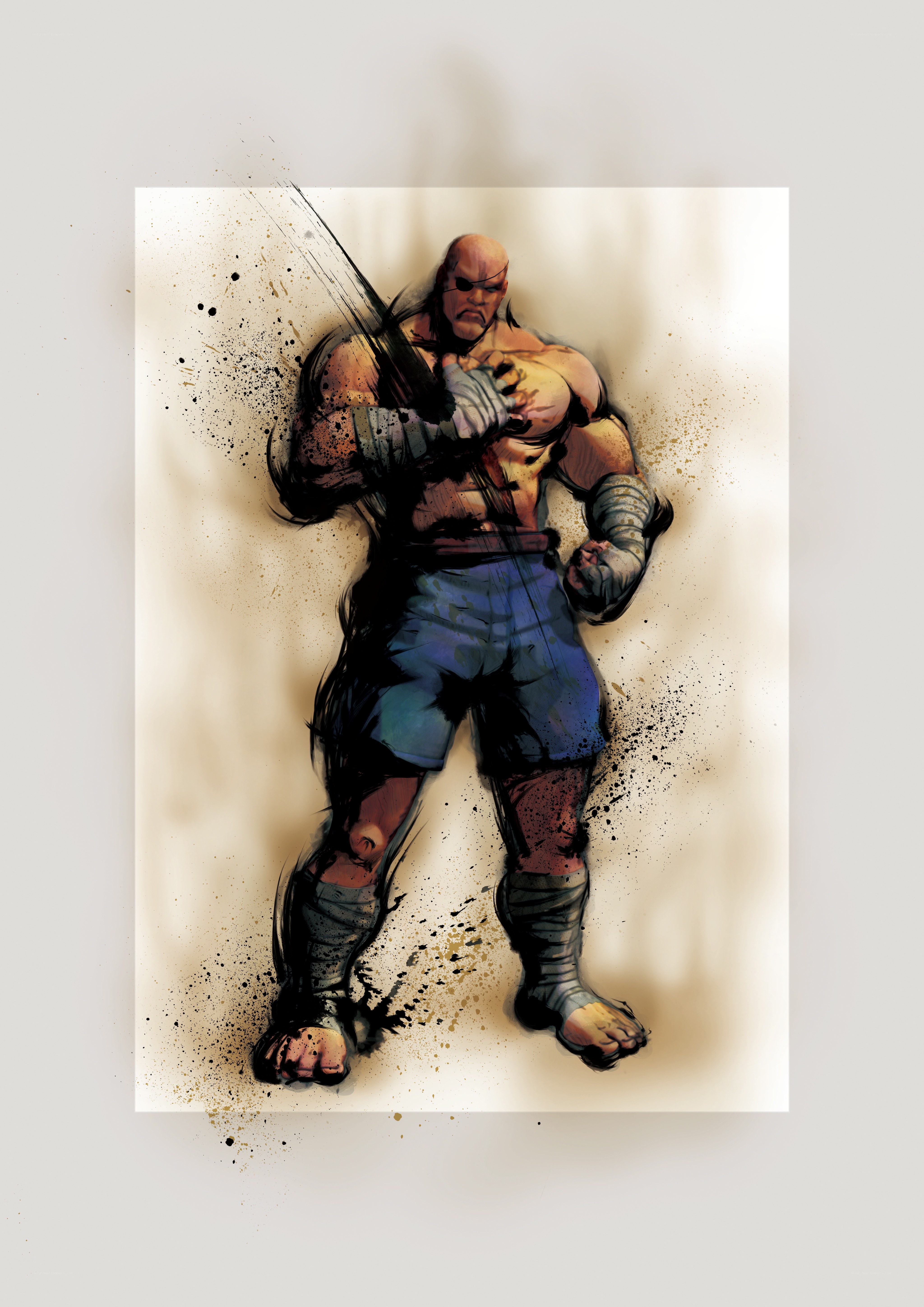 martial artist character art