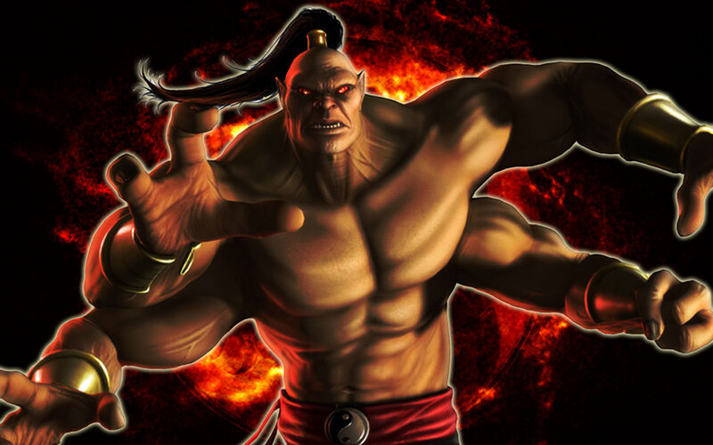 Martial Artist Character — Black, Dramatic, Intense