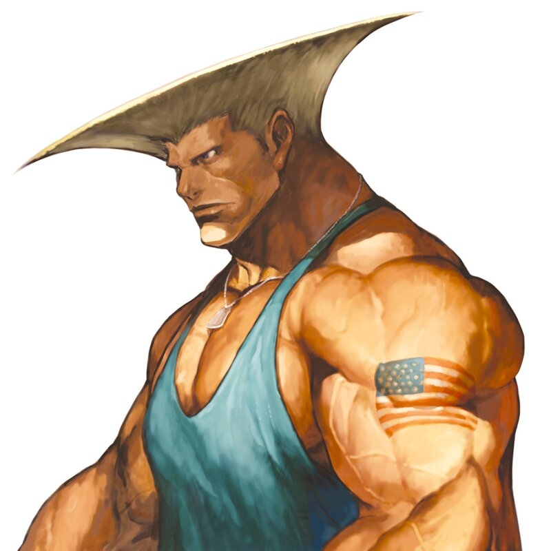 martial artist character portrait