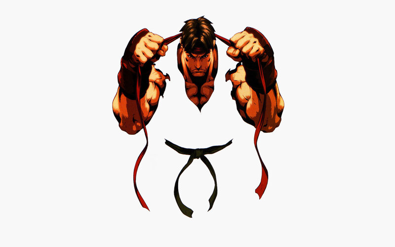 Martial Artist Character — White, Intense