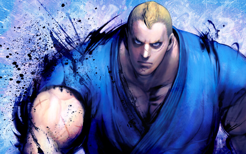 martial artist in blue gi
