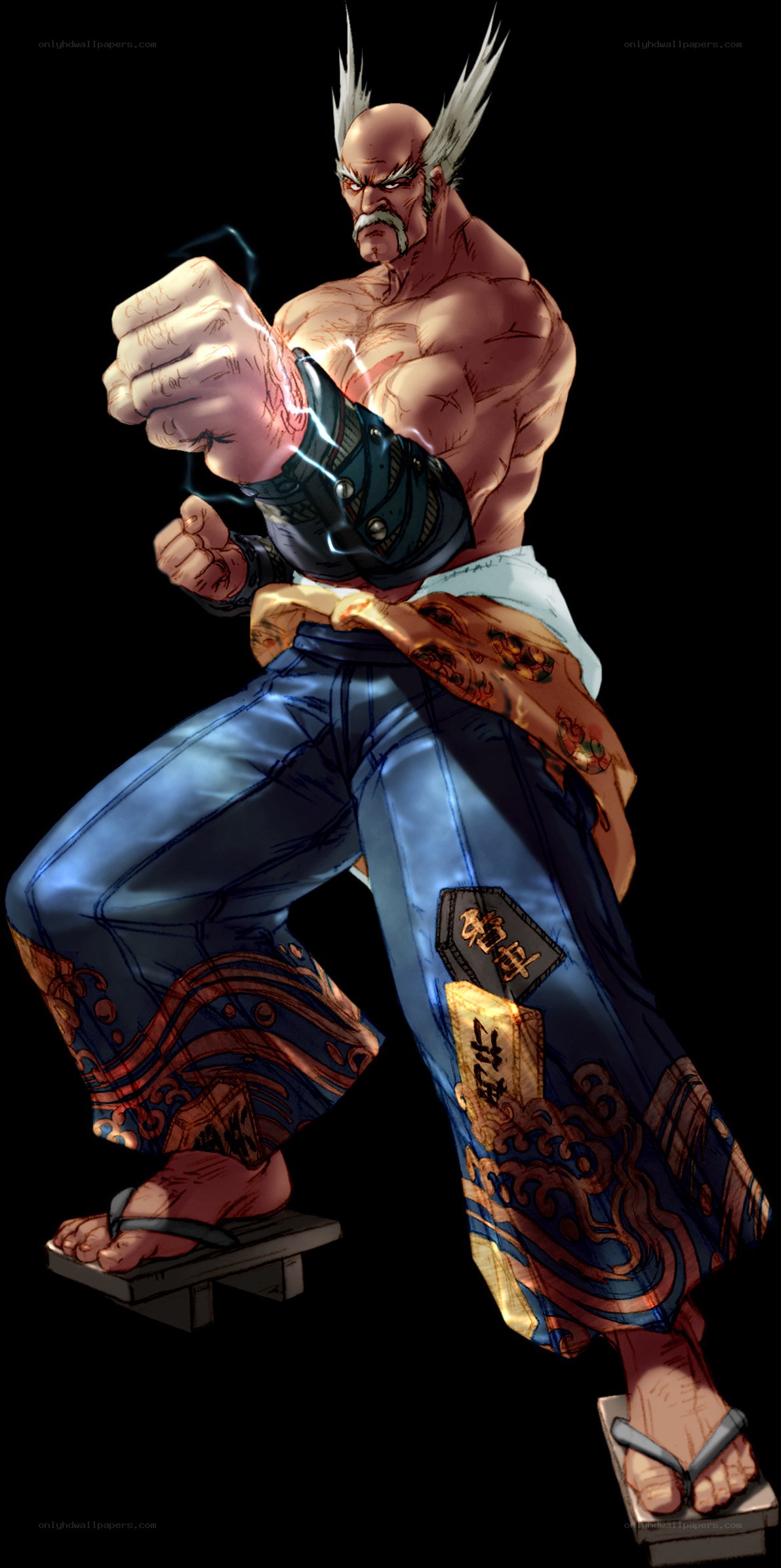 martial artist in fighting stance
