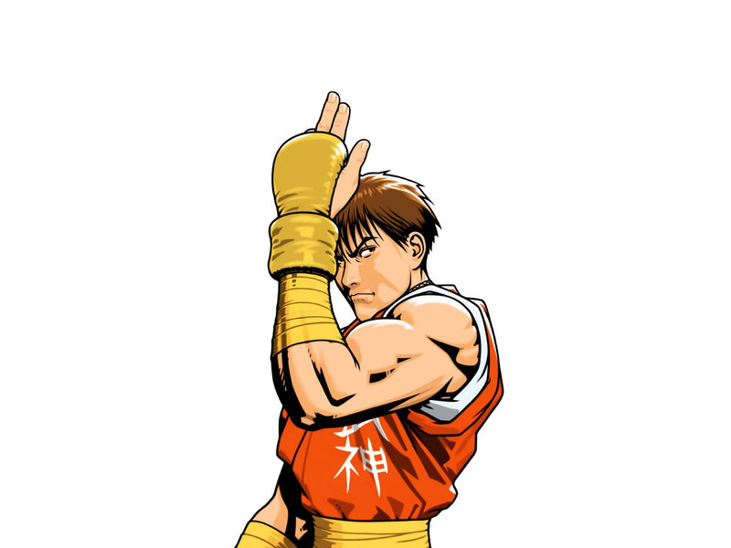 Martial Artist in Orange Shirt