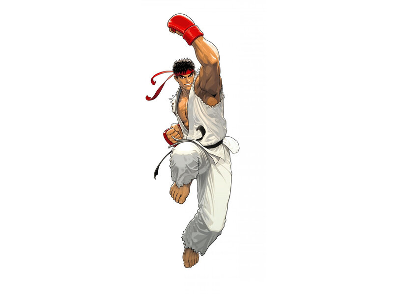 Martial Artist in White Gi — Dynamic