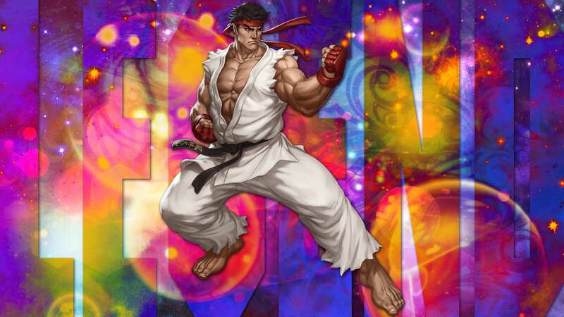 Martial Artist in White Gi — Purple
