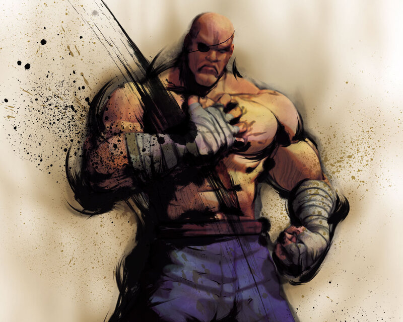 martial artist with eyepatch