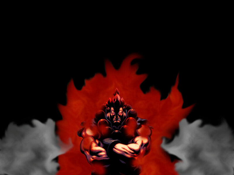 Martial Artist with Flames