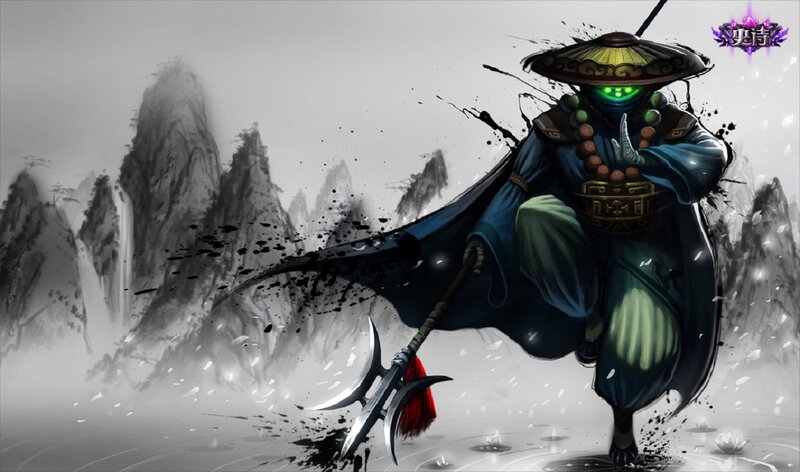 Martial Artist with Halberd