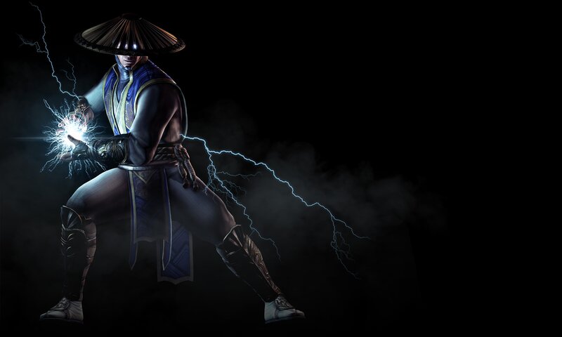 Martial Artist with Lightning — Black
