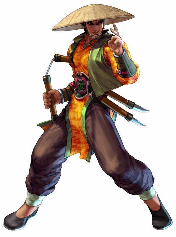 martial artist with nunchucks