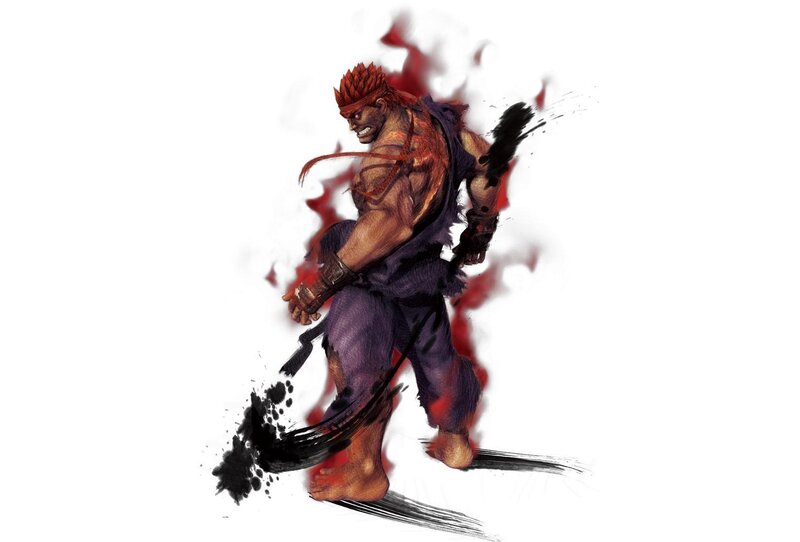 Martial Artist with Red Hair — White