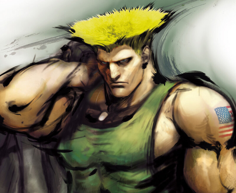 martial artist with yellow hair