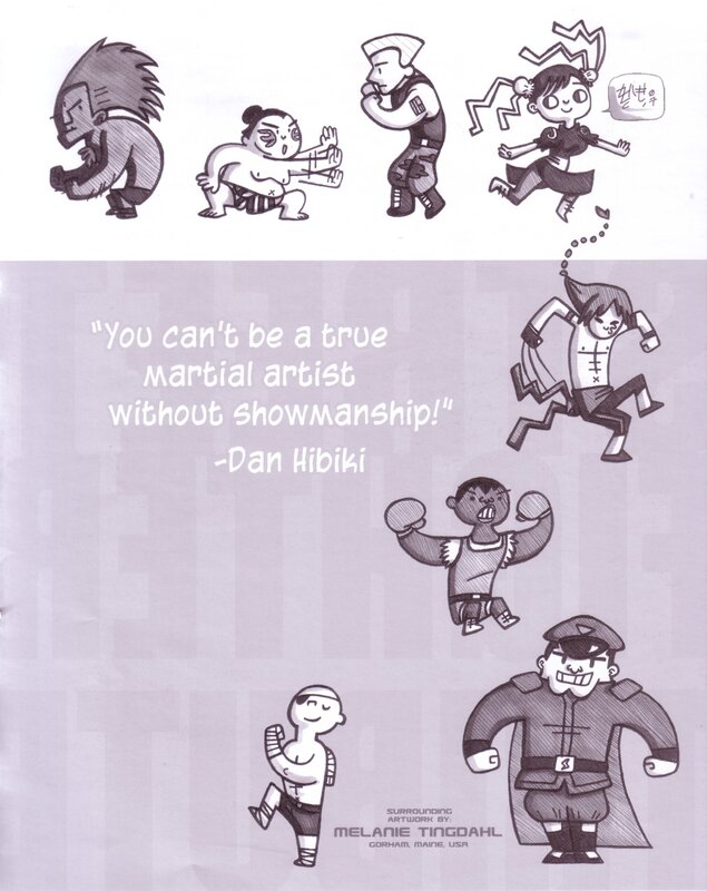 Martial arts cartoon characters