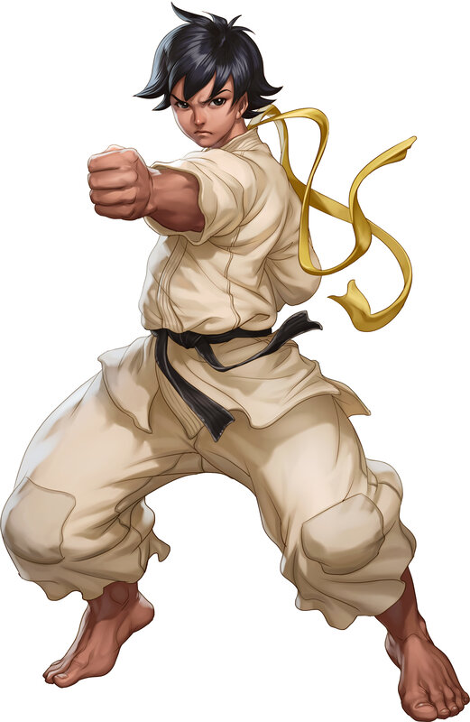 martial arts fighter in stance