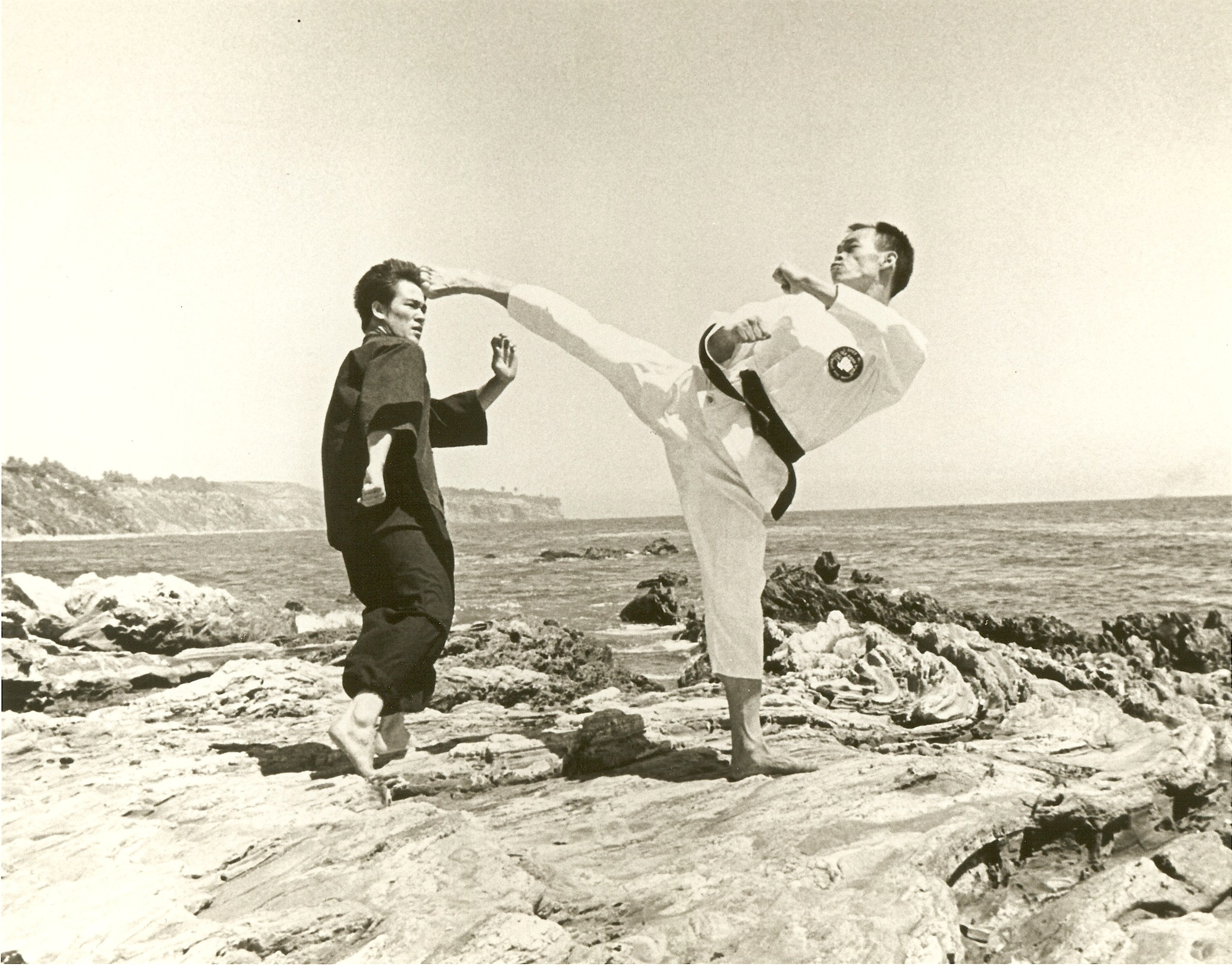 Martial arts on the beach