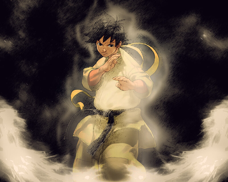 martial arts student in action