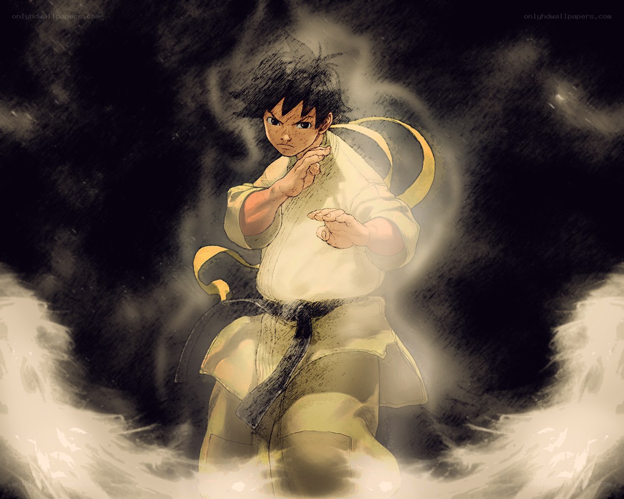 martial arts student in action