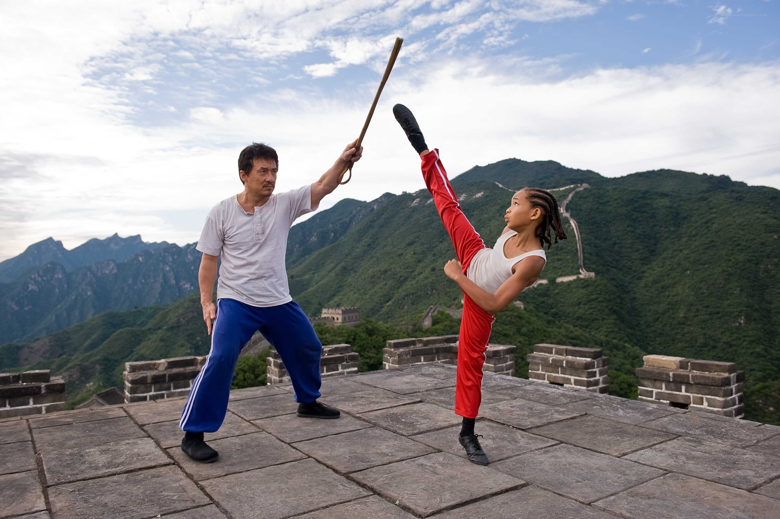 Martial arts training on the Great Wall