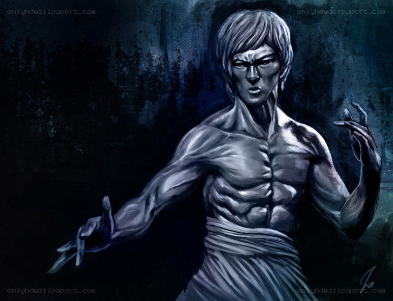 martial arts warrior in dark setting
