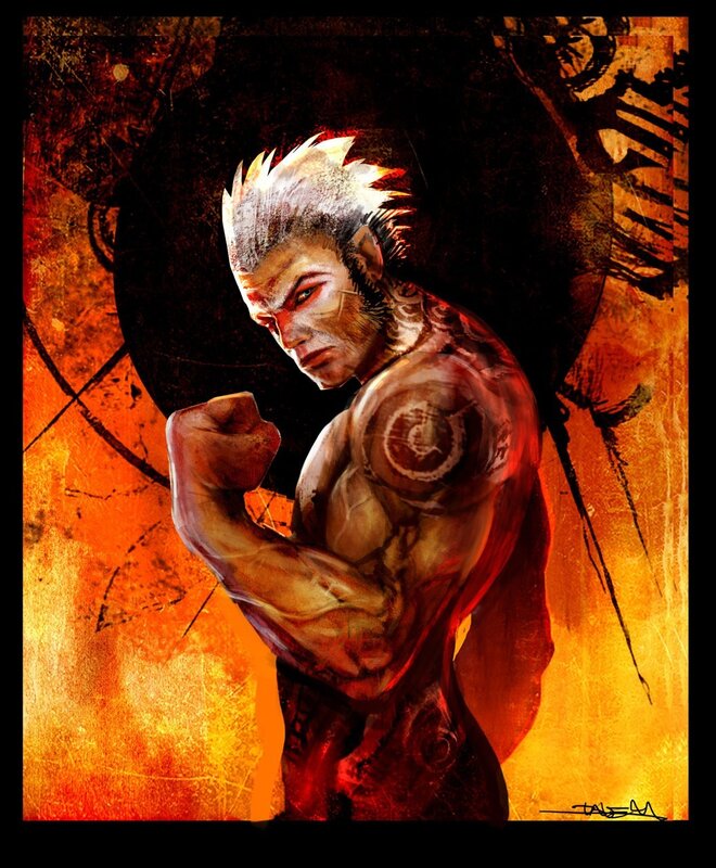 martial arts warrior portrait