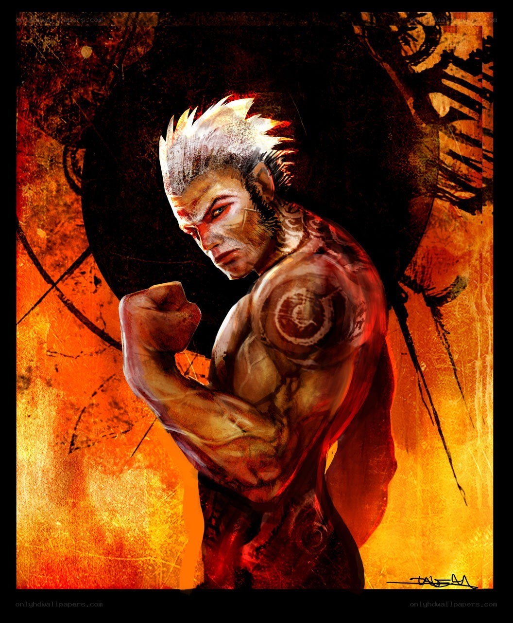 martial arts warrior portrait
