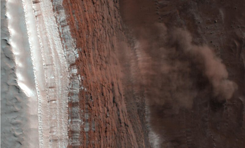 Martian Cliff Face