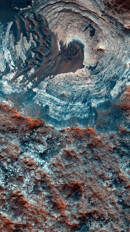 Martian Crater Landscape — Brown, Arid