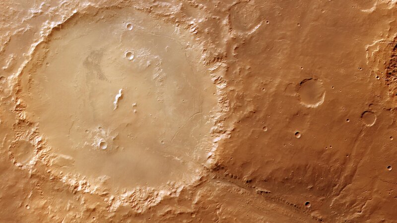 Martian Crater Surface