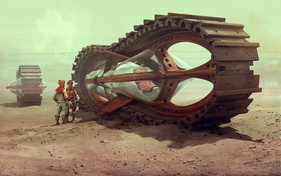Martian exploration vehicle