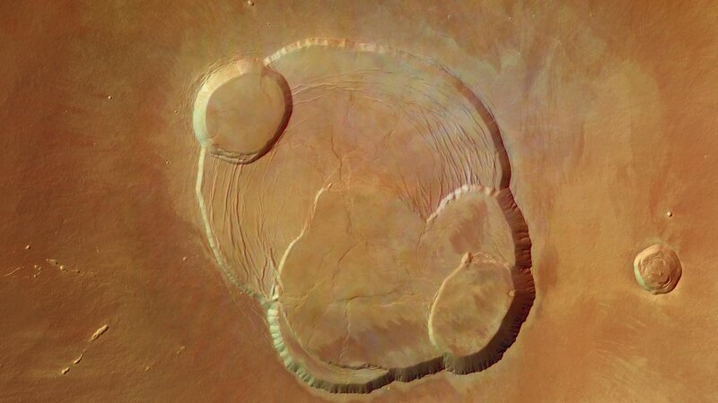 Martian impact crater