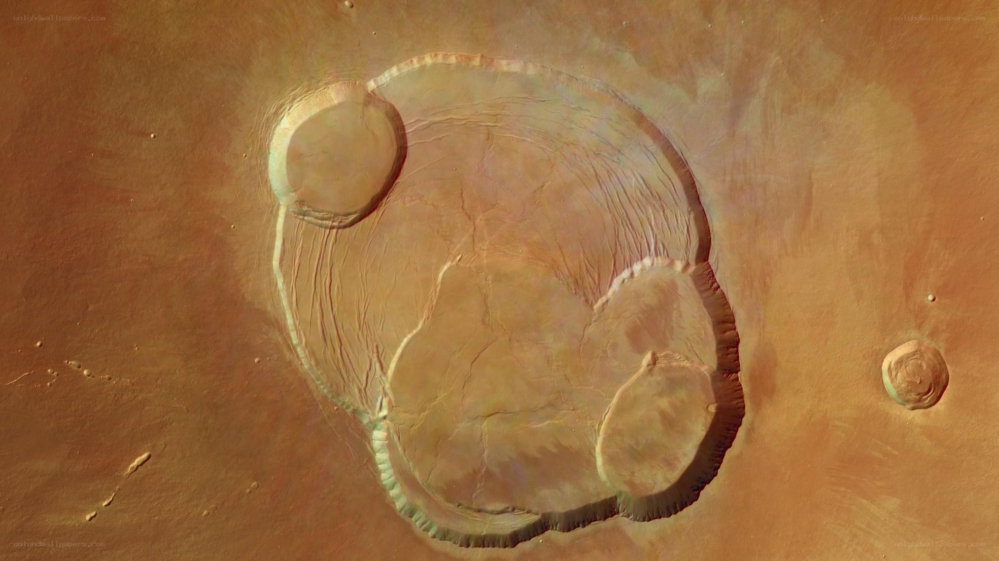 Martian impact crater