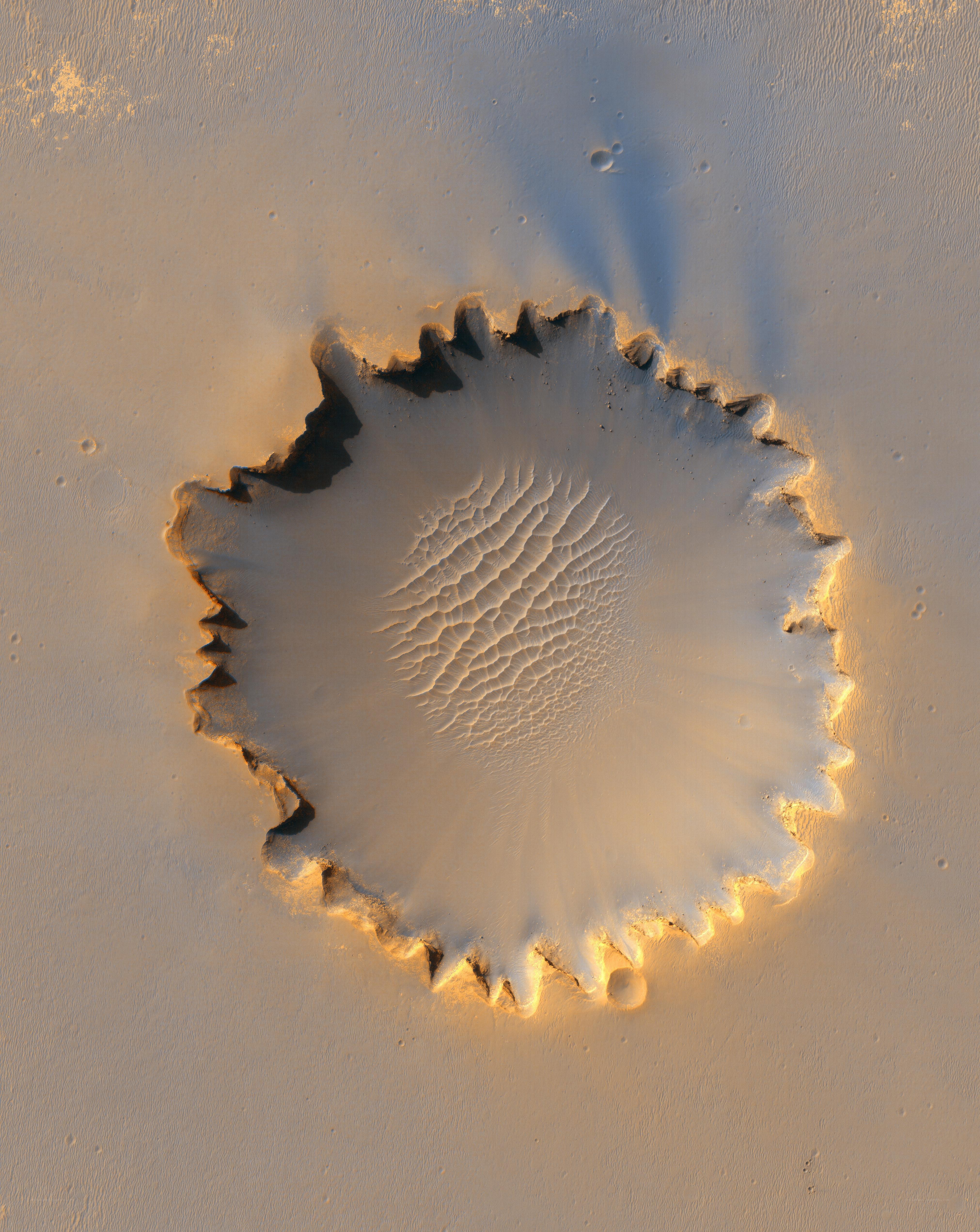 Martian impact crater