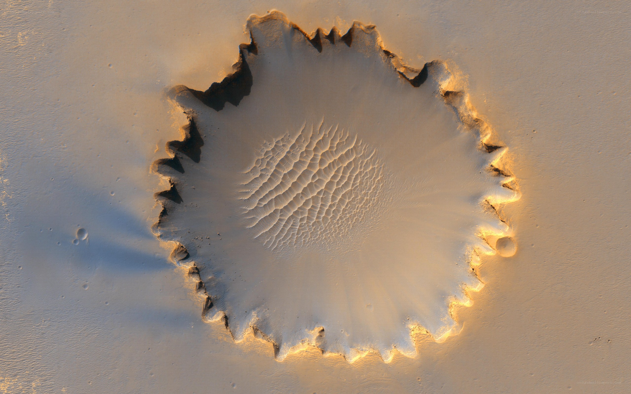 Martian impact crater