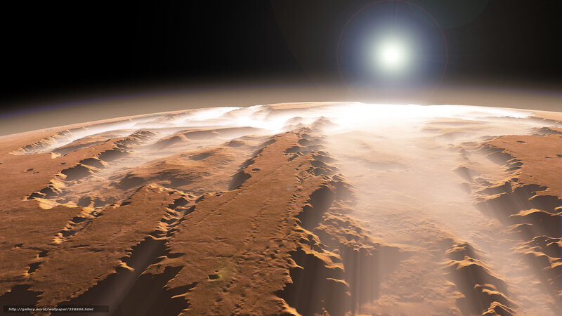 Martian Landscape — Brown, Dramatic