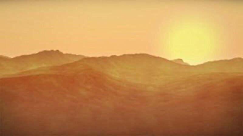 Martian Landscape — Orange