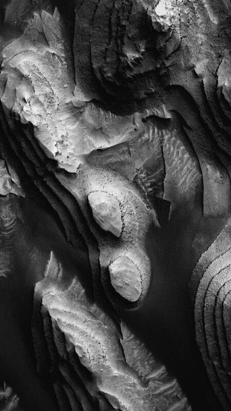 Martian Rock Formations — Black