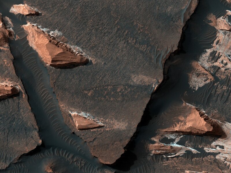 Martian rock formations