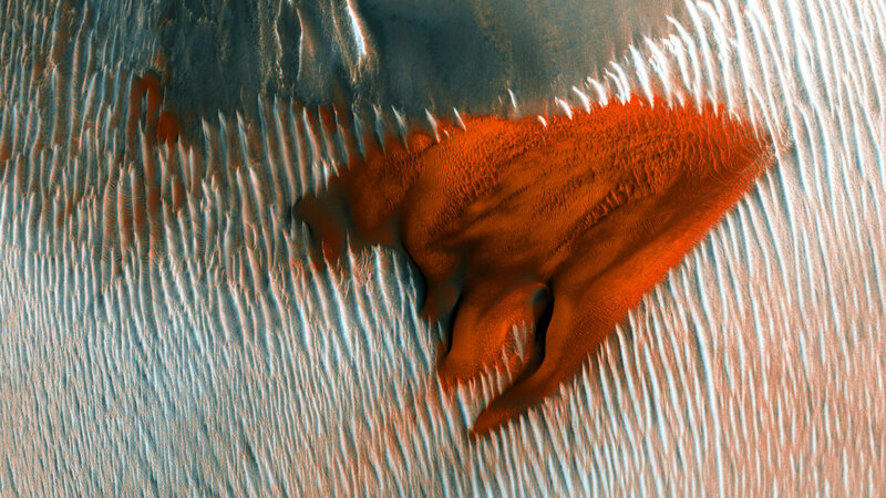 Martian Sand Dune — Red
