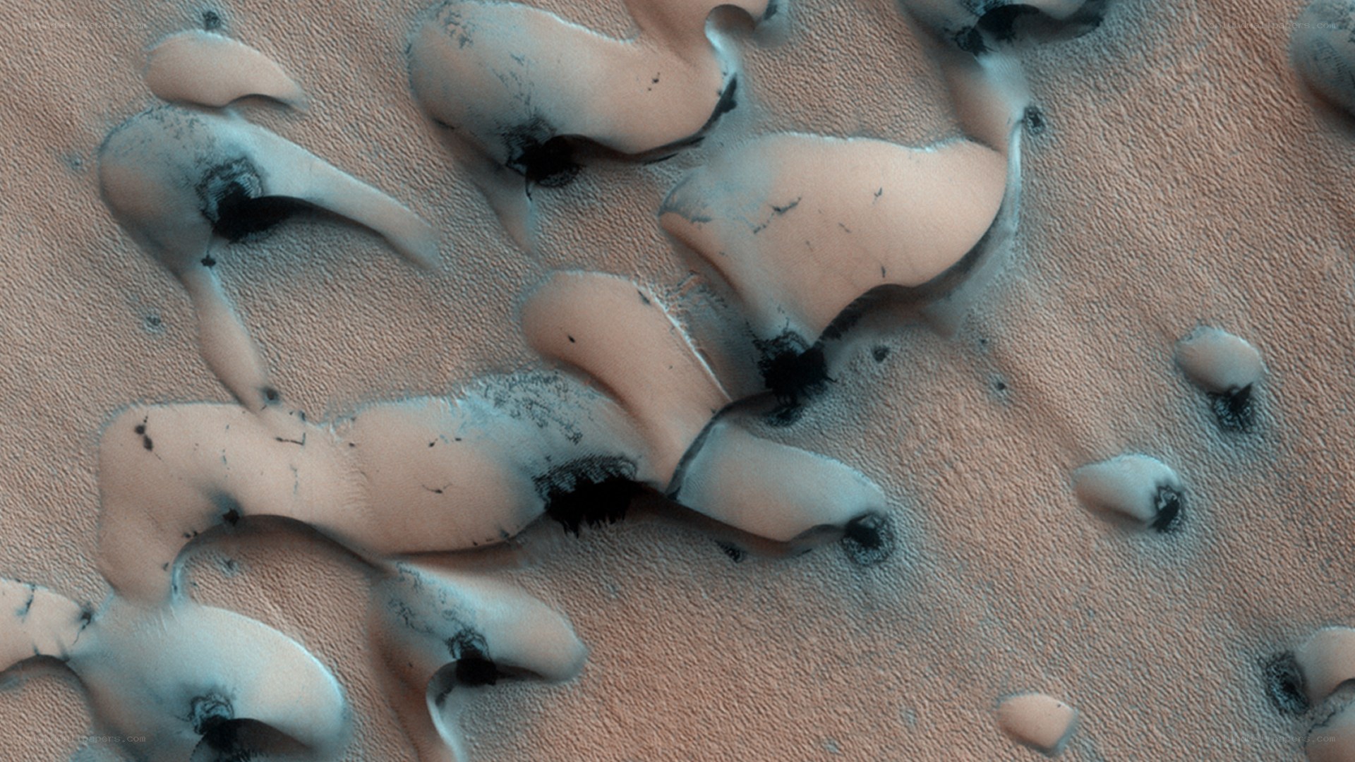 Martian sand dunes