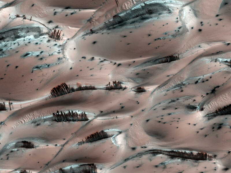 Martian sand dunes