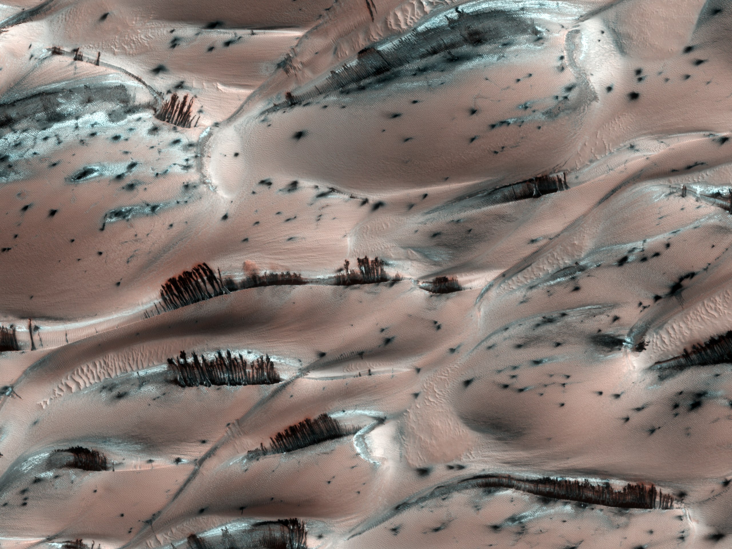 Martian sand dunes