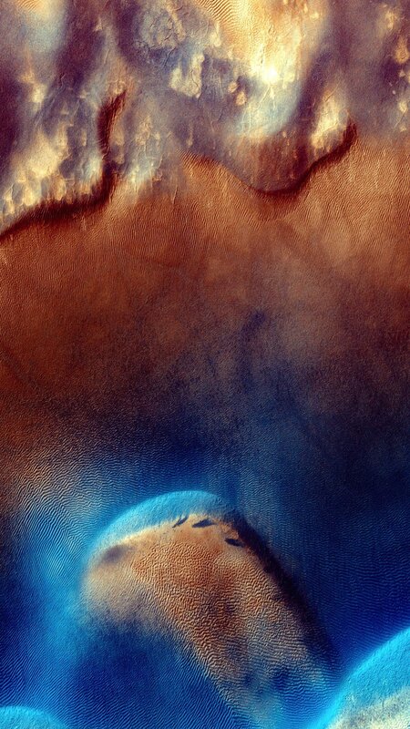 Martian Sand Dunes — Blue